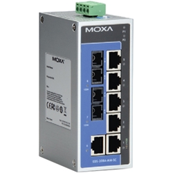 アンマネージドスイッチ、6xRJ45 2xマルチSC