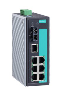 EtherDevise Server 7ポート10/100BaseTx、1ポートシングルモード100BaseFx（80km）