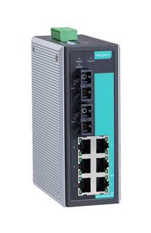 EtherDevise Server 6ポート10/100BaseTx、2ポートシングルモード100BaseFx（80km）