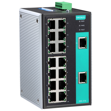 アンマネージドスイッチ、16xRJ45、Tモデル