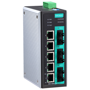 マネージドスイッチ、5xRJ45 3xマルチST、Tモデル