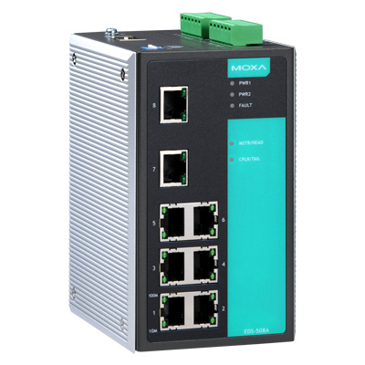 マネージドスイッチ、8xRJ45、Tモデル