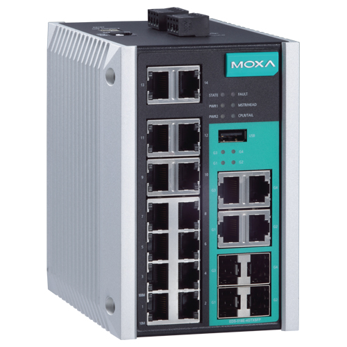 14＋4Gポート ギガビットマネージドイーサネットスイッチ (ワイド温度モデル)