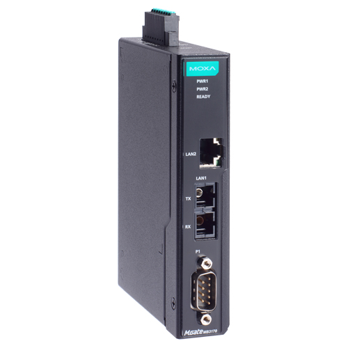 1ポート アドバンスド Modbusゲートウェイ IEC62443-4-2準拠 RJ45×1 マルチモードSC×1 DB9 (ワイド温度モデル)