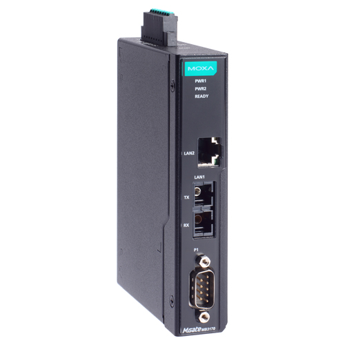 1ポート アドバンスド Modbusゲートウェイ IEC62443-4-2準拠 RJ45×1 シングルモードSC×1 DB9 (ワイド温度モデル)