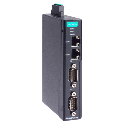 2ポート アドバンスド Modbusゲートウェイ IEC62443-4-2準拠 RJ45×2 DB9 2kV絶縁保護 (ワイド温度モデル)