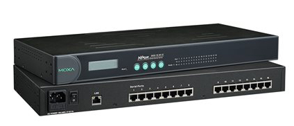 16ポート RS-232C/422/485 デバイスサーバ