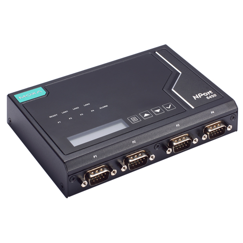 第2世代 4ポート RS-232/422/485 セキュアターミナルサーバー 10/100M RJ45×3 電源アダプター付き