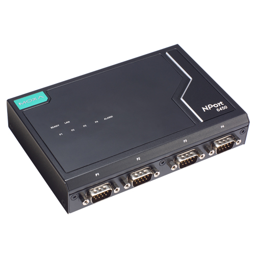 第2世代 4ポート RS-232/422/485 セキュアターミナルサーバー 10/100M RJ45×1 (ワイド温度モデル)