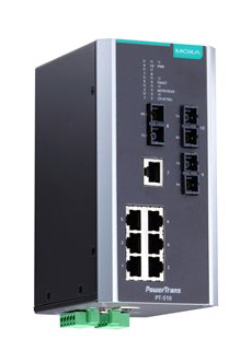 IEC 61850-3認証マネージドスイッチ 7xRJ45 3xシングルSC