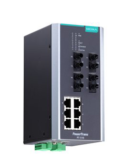 IEC 61850-3認証マネージドスイッチ 6xRJ45 4xマルチST 48VDC