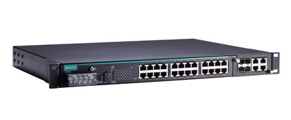 IEC 61850-3認証マネージドラックマウントイーサネットスイッチ 24xRJ45 1絶縁電源