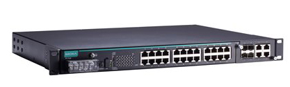 IEC 61850-3認証マネージドラックマウントイーサネットスイッチ 24xRJ45 1絶縁電源(18~72VDC)
