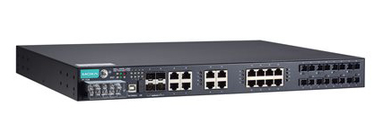 IEC 61850-3認証マネージドラックマウントイーサネットスイッチ 8xシングルSC 2絶縁電源(18~7|2VDC)