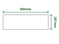 エコクリスタル耐水紙 長尺 297mm×900mm 50枚入り