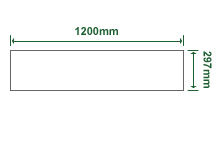 エコクリスタル耐水紙 長尺 297mm×1200mm 50枚入り